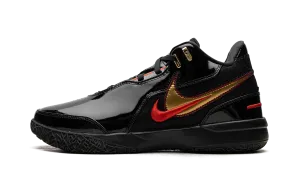 Tensile Knit Upper Zoom LeBron NXXT Gen AMPD "Black University Red Gold"