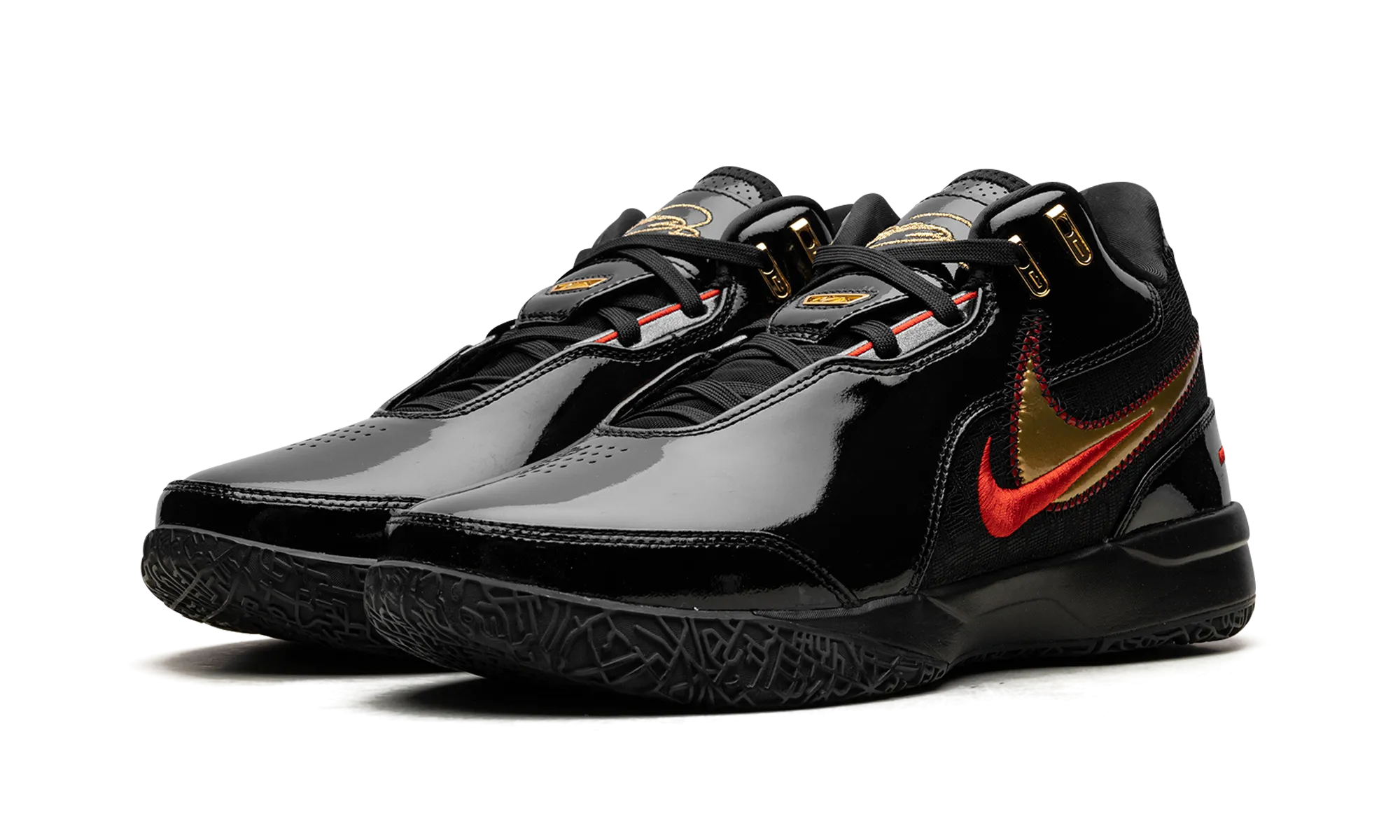Zoom LeBron NXXT Gen AMPD "Black University Red Gold" Reinforced Cage