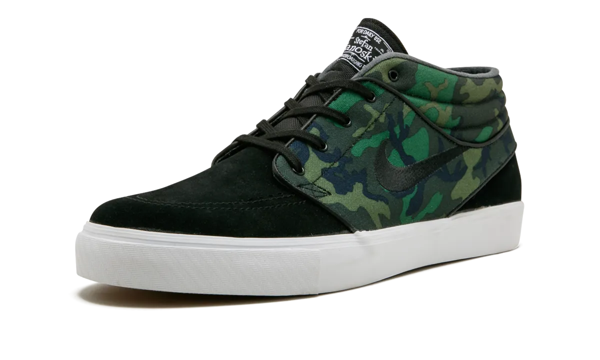 Anti Slip Outsole Heel Clutching System Zoom Stefan Janoski Mid "CAMO"